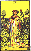 [picture of 9 of Pentacles]